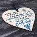 Will You Be My Godfather Wooden Heart Plaque - Christening Gifts for Him - Buy Online on GoSupps.com