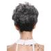 WIG ME UP DW-2700-DF1202 | Short Backcombed Voluminous Wavy Grey Mix Ladies Wig - Stylish Grey-Black Blend for All Occasions - Buy Online on GoSupps.com