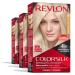 Permanent Hair Color by Revlon Permanent Blonde Hair Dye Colorsilk with 100% Gray Coverage Ammonia-Free Keratin and Amino Acids Blonde Shades (Pack of 3) 05 Ultra Light Ash Blonde