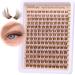 Brown Lash Clusters Natural Wispy Eyelash Clusters DIY Lash Extension C Curl Brown Eyelash Cluster Individuals Faux Mink Lashes Eyelash Extension by Newcally Lashes-C