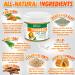 Natrulo Turmeric Face Mask | All-Natural Skin Brightening & Acne Treatment | Detoxifying Bentonite Clay Mask for Healthy Radiant Skin - Buy Online on GoSupps.com
