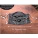 CELESTIAL SILK 100% Mulberry Silk Face Mask - Reusable Pleated Charcoal Gray Face Cover for Men & Women - Buy Online on GoSupps.com