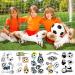 Qpout 14 Sheets Football Temporary Tattoos - Soccer Ball Fake Tattoo Stickers for Kids | World Cup Soccer Theme Party Favor & Stocking Filler - Buy Online on GoSupps.com