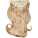 Lullabellz Super Thick Blow Dry Wavy Clip In Hair Extensions 5-Piece 22-Inch Length Light Golden Blonde - Buy Online on GoSupps.com