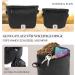 Heimatpfoten Imitation Leather Dog Food Bag - Stylish Walking Treat Bag w/ One-Handed Magnetic Closure - Black - Buy Online on GoSupps.com