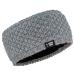 Jumping Bird Headband Women Winter Knitted Headband with Fleece Lining Adamello Grey