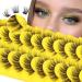 Lash Clusters Wispy Individual Lashes Natural Look D Curl Strips False Eyelashes 120 Pcs Cluster Lashes DIY at Home Lash Extensions 10 Pairs by Pleell Cat Eye Lashes 140 Pcs