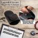 Stethoscope Holder Hip Clip with Magnetic Closure - Universal Fit Hygienic Design & Replacement Ear Tips - Obsidian Black - Buy Online on GoSupps.com
