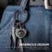 TISUR Titanium Round Carabiner Clip - Black Small Keychain D-Ring Spring Hook Key Ring - Buy Online on GoSupps.com