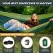 Hiker Hunger 2 Person Portable Camping Hammock with Tree Straps & Carabiners - Double Travel Hammock for Kids, Green - Buy Online on GoSupps.com