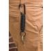 C and C Adventures Paracord Lanyard Keychain with Carabiner Hook and Key Ring Blue and Black - Buy Online on GoSupps.com