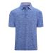Damipow Premium Golf Shirts for Men Dry Fit Performance Polo Short Sleeve Collared Shirt Solid Blue Polo X-Large