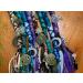 Handmade Blue Dreadlocks Hair Wrap Extension | Colorful Tribal Fairy Lock Clip with Crystal Charms | Unique Fabric & Woolen Yarn Braid - Buy Online on GoSupps.com