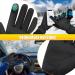Ihuan Winter Gloves for Men & Women - Touchscreen Windproof Waterproof Slip-Resistant Sports Gloves for Cycling Running Skiing Hiking - Black - Buy Online on GoSupps.com