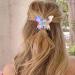 Sparkly Acrylic Butterfly Hair Claw Clips for Women - Pack of 2 | Non-slip Hair Accessories for Thick Hair - Buy Online on GoSupps.com