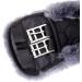Merauno Lamb Wool Moon Belt Saddle - Anatomically Concave Short Dressage Belt in Nature Black Brown Anthracite (75cm) - Premium Merino Wool for Enhanced Slip Resistance - Buy Online on GoSupps.com