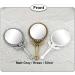 Double Sided Magnification Metal Makeup Mirror - Butterfly Design, Folding Handle Stand for Travel - Large Tin (Matt Gray) - Buy Online on GoSupps.com
