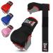 HUNTER Gel Padded Inner Gloves with Hand Wraps for Boxing (Comes in Pair) Black S/M