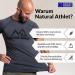 Natural Athlete Slim-Fit Men's Quick-Drying Fitness T-Shirt - Anthracite | Perfect for Gym Bodybuilding & Sports - Buy Online on GoSupps.com