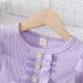 Haokaini Toddler Baby Girls Floral Ruffle Sleeve Dress Set | Fall Princess Tutu Skirt | 3-4 Years - Buy Online on GoSupps.com