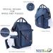 NEOtech Care Diaper Bag Backpack - Multifunctional Baby Bag for Boys & Girls | Wide Opening & Organized Pockets - Black Gray Blue - Buy Online on GoSupps.com