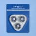 SweetLF Rechargeable Razor Heads for Men - Seamless Fit for ZS605 & SWS7105 Rotary Shavers- Value Wet/Dry Rechargeable Razor with Detachable Head and 5D Floating Blades - Buy Online on GoSupps.com