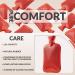 Buy Durable Red Heat Bottle Without Cover - 1.8L Natural Rubber Hot Water Bottle for Kids & Adults | 2 & 3 Pack Options Available - Buy Online on GoSupps.com