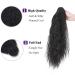 Ponytail Extension - 24 Natural Black Wavy Hair Piece with Clip Realistic Braid Hair Extensions for Women - Buy Online on GoSupps.com