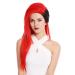 WIG ME UP - DL104-113-1B Wig women men cosplay punk emo wave long black red