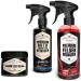 Auto cleaner Sparset |Car interior cleaner & interior care 500ml + rim cleaner 1000ml + premium leather balm for professional leather care 250ml made in Germany from urban forest inner cleaner + rim cleaner + leather balm