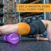 Maximo Fitness Fascia Roll - Medium Hard Massage Roller for Spine Back Legs & Arms (45x15 cm) - Ideal for Yoga Pilates & Post-Sport Recovery - Purple - Buy Online on GoSupps.com