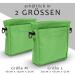 Ostfriesenpfoten Frieda Dog Treat Bag - High-Quality Synthetic Leather Green Size M - Easy Open Lock for Walks - Premium Gassitasche for Dogs - Buy Online on GoSupps.com