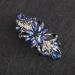 WLLHYF Luxury Flower Jewelry Design Hairpin Rhinestone Flower Hair Clips Hair Barrette for Women and Girls French Style Hairclips Hair Accessories(Blue) - Buy Online on GoSupps.com