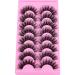Calphdiar A-7 Fluffy 18mm Faux Mink False Eyelashes - C Curl, 8 Pairs - Buy Online on GoSupps.com