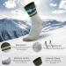 Ortis Men's 4 Pack Merino Wool Moisture Control Crew Socks - Size 13-15 - Buy Online on GoSupps.com