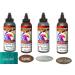 Unicorn SPiT Gel Stain and Paint Fall Complete Collection - Squirrel  Navajo Jewel  Weathered Daydream  and Rustic Reality 4 oz Bottles