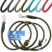 Happyshephie adjustable dog leash 2.5 m - perfect dog leash for medium -sized dogs & large dogs - extremely robust reversal leash & double linen - green 2.5 meter hunting green