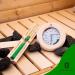 Bader Wellness Sauna Thermometer Hygrometer 2in1 - Premium Heat-Resistant Sauna Accessories with Solid Wood Frame | Accurate Temperature & Humidity Measurement (20 C - 120 C) - Buy Online on GoSupps.com