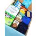 Christmas Blue Coffee Gift Box with Biscuits and Bamboo Socks by Inside the Box Gifts (Blue Snowflake) - Buy Online on GoSupps.com