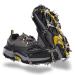 Giggleway Traction Cleats Ice Snow Grips Anti Slip 19 Stainless Steel Spikes Crampons for Women Men Kids M/L/XL L(Shoe Size: W 8.5-11.5/M 7-9.5) 19 Teeth Black