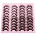 GVEFETIEE Wispy 20MM Long Dramatic False Eyelashes - 20 Pairs Fluffy Volume Mink Lashes, 4 Styles, Reusable Handmade Soft Faux Mink Eye Lashes Pack - A-Wanda - Buy Online on GoSupps.com