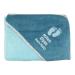 Wolimbo hooded towel personalized with names and motif - crystal blue - 100x100 cm - for baby and children 100x100cm crystal blue rand checked