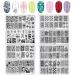 AHIER 10Pcs Nail Stamp Plates Set with Stamper and Scraper - Nail Art Stencils Kit - Buy Online on GoSupps.com