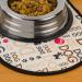 S&T INC. Microfiber Pet Bowl Feeding Mat - Anti-Skid & Absorbent - Regular Size - Beige/Black - Buy Online on GoSupps.com