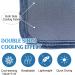 Ailemei Direct Cooling Blanket - Twin Size Double Sided Cold Effect for Hot Sleepers - Lightweight Breathable Summer Blanket - Jeans Blue - 60x90 - Buy Online on GoSupps.com