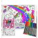 Splat Planet Unicorn Toddler Placemat with 10 Washable Magic Pens - Non-Toxic Color & Wash Out Mat - Buy Online on GoSupps.com