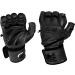 Elite Leather Gym Gloves with 2 Wide Wrist Wraps - Black X-Large - Buy Online on GoSupps.com