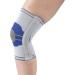 Champion Elastic Knee Support Compression Sleeve - Flexible Stays Gray | Large - International Shipping Available - Buy Online on GoSupps.com
