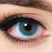 Contact lenses colored without strength blue |Colored annual lenses |Soft lenses soft hydrogel |2 pieces of color lenses + lentil containers |0.0 diopters |natural colors |Charmiga Azur