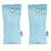 Biped Fresh!Shoe pillows with bamboo activated carbon against an outer smell - natural shoe dryer for unpleasant smelling shoes and sports bags (2x75g) odor neutralizer Z2811 (2 pieces blue) 2x blue